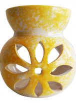 Sari-Seramik-Buhurdanlik-Kirmizi-Zeytin-Desenli-1